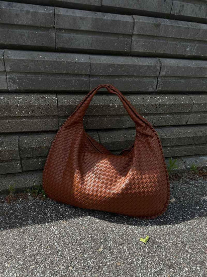 Braided Bag | Large | Shopper | Woven Bag | Shoulder Bag -Fashion Nora