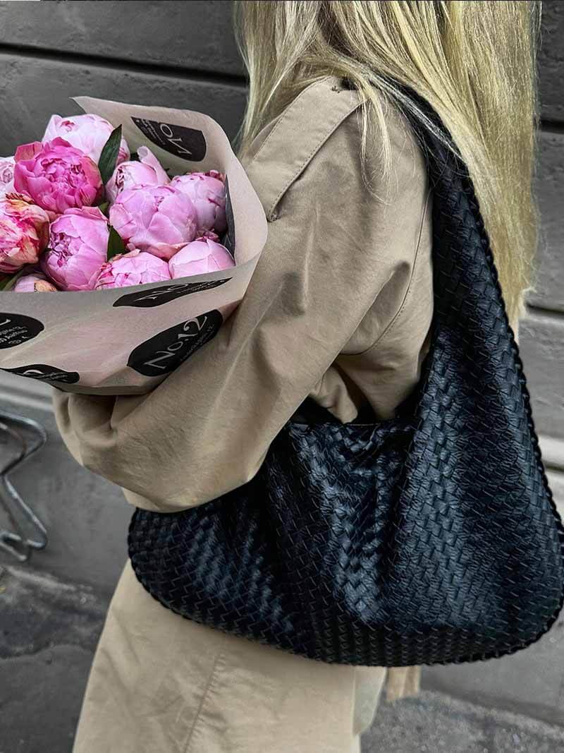 Braided Bag | Large | Shopper | Woven Bag | Shoulder Bag -Fashion Nora