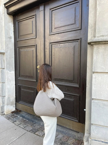 Braided Bag | Large | Shopper | Woven Bag | Shoulder Bag -Fashion Nora