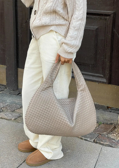 Braided Bag | Large | Shopper | Woven Bag | Shoulder Bag -Fashion Nora