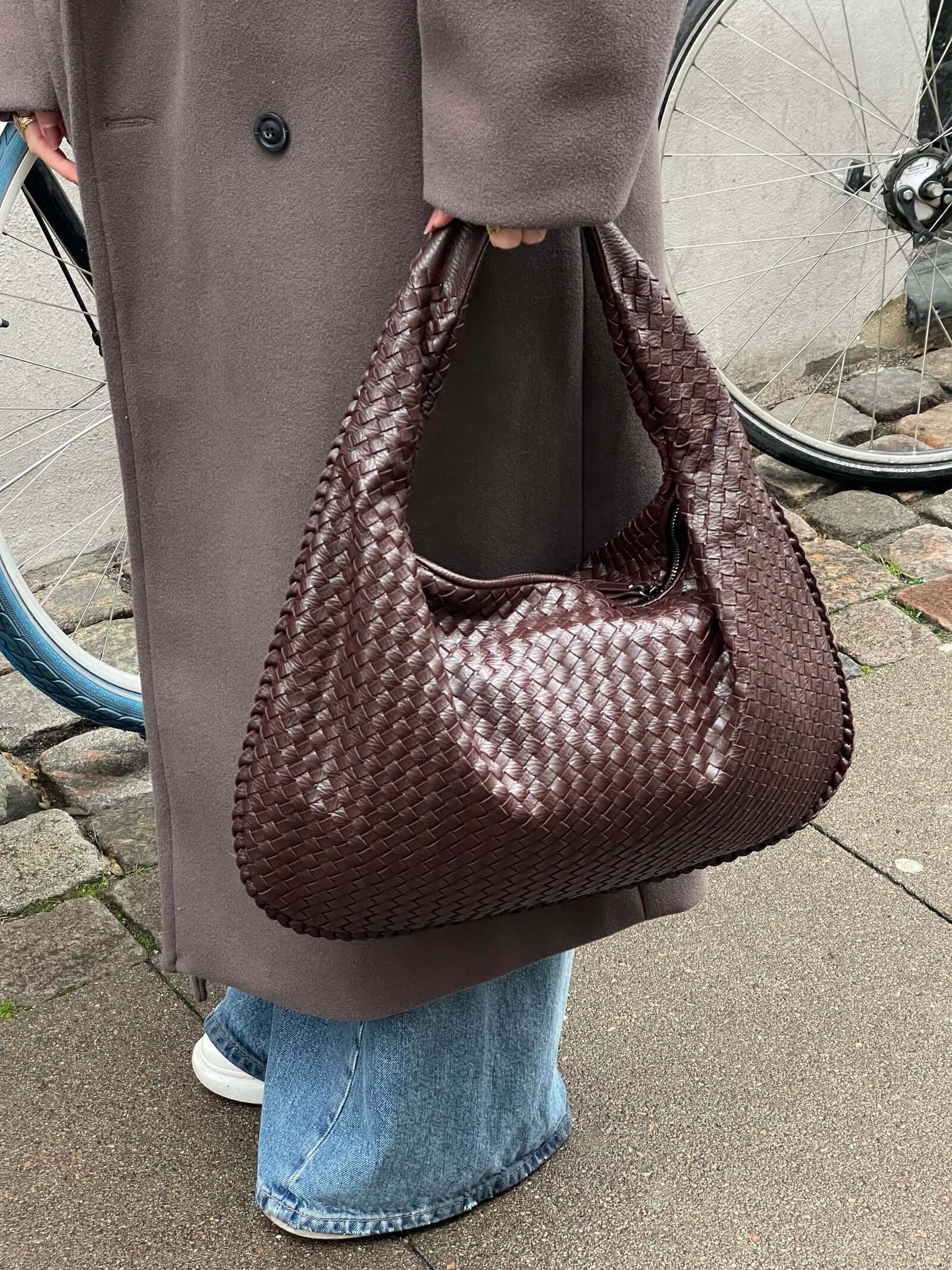 Braided Bag | Large | Shopper | Woven Bag | Shoulder Bag -Fashion Nora