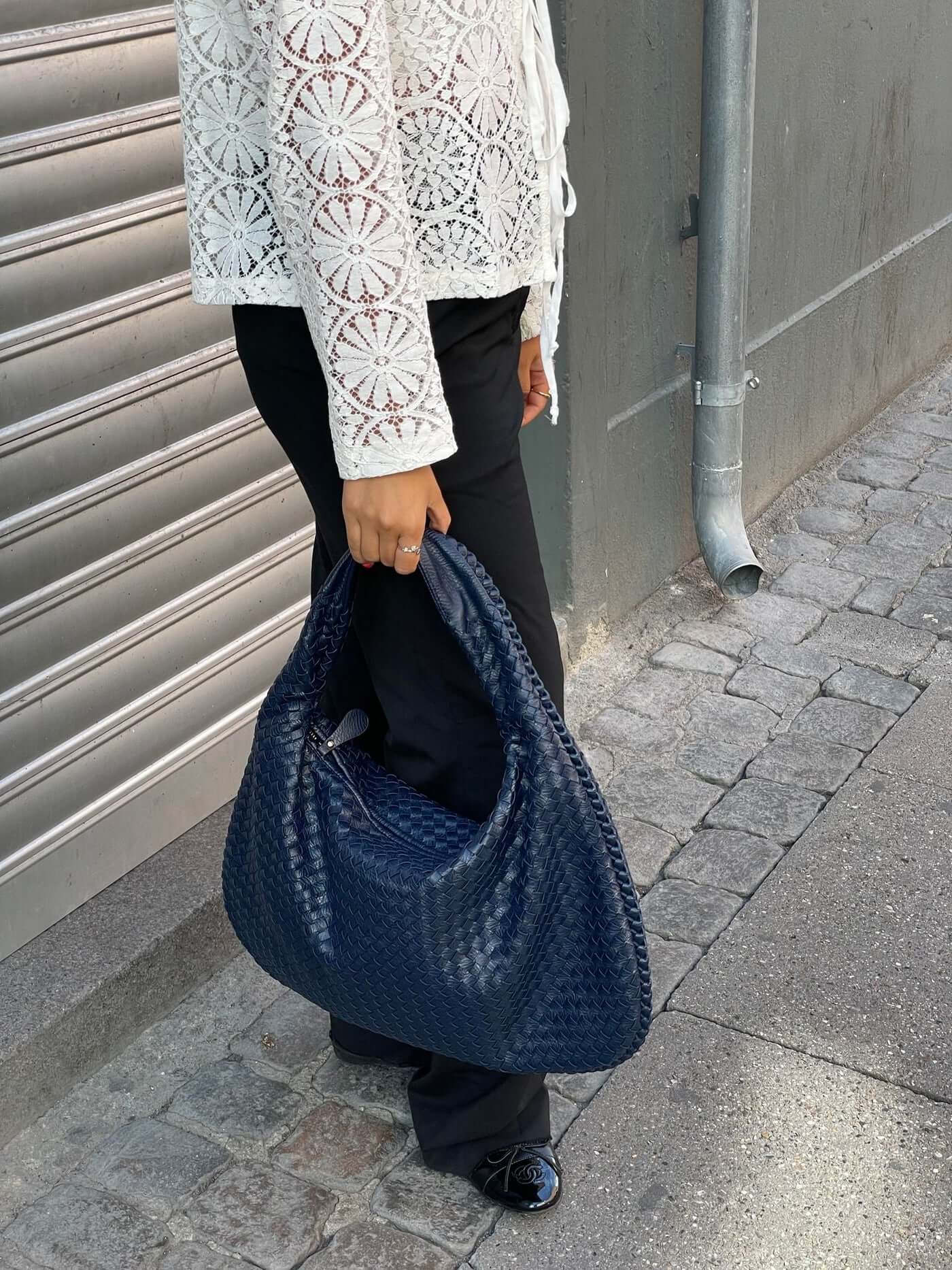 Braided Bag | Large | Shopper | Woven Bag | Shoulder Bag -Fashion Nora