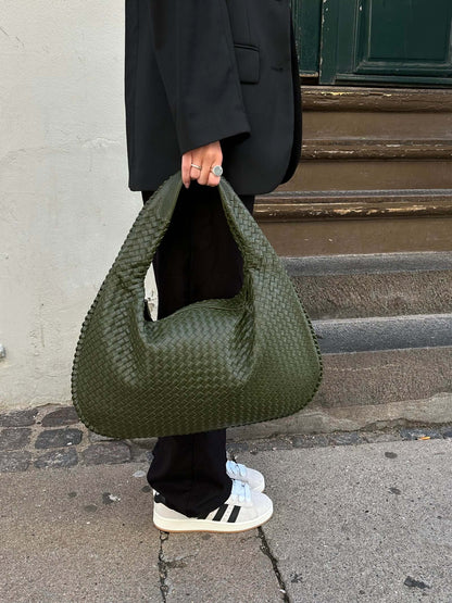 Braided Bag | Large | Shopper | Woven Bag | Shoulder Bag -Fashion Nora