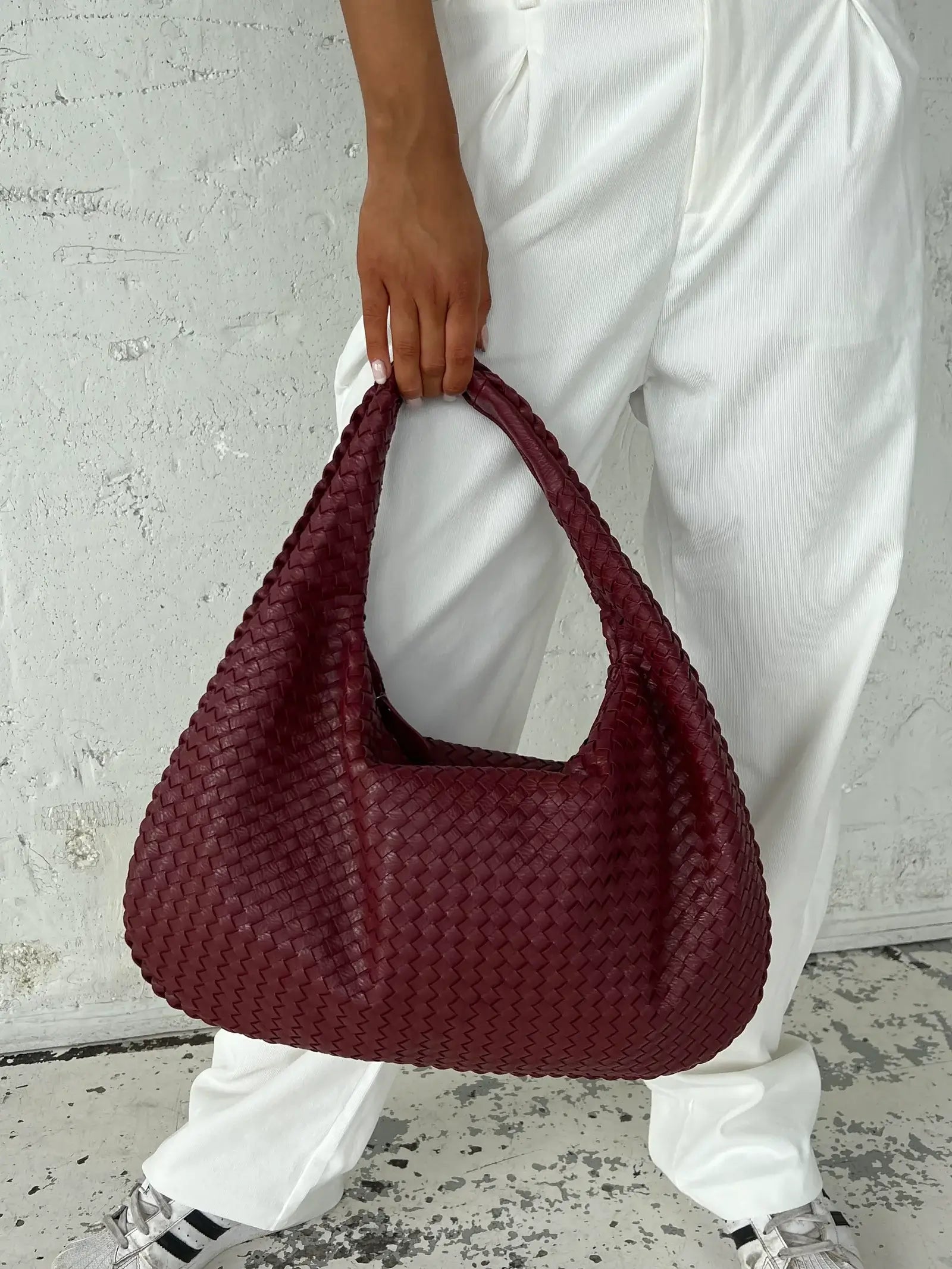 Braided Bag | Large | Shopper | Woven Bag | Shoulder Bag -Fashion Nora