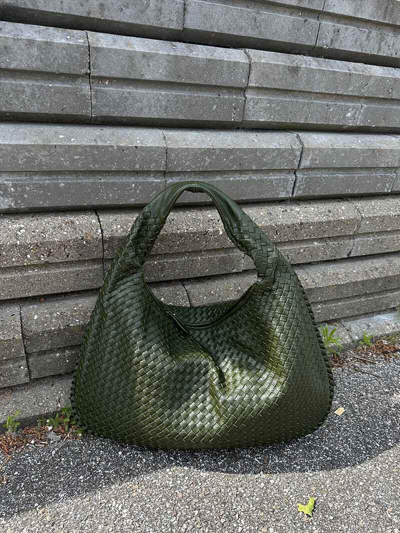 Braided Bag | Large | Shopper | Woven Bag | Shoulder Bag -Fashion Nora