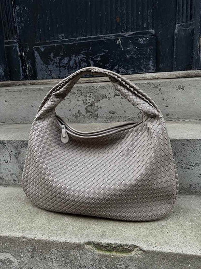 Braided Bag | Large | Shopper | Woven Bag | Shoulder Bag -Fashion Nora