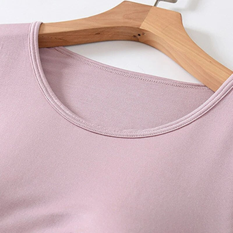 Built-in Bra Top - Loose Fit T-Shirt Singlet with Built-in Bra-Fashion Nora