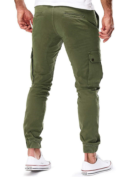 Cargo Pants | Elastic Ankles | pockets | Cargo Joggers | Men's Clothing-Fashion Nora