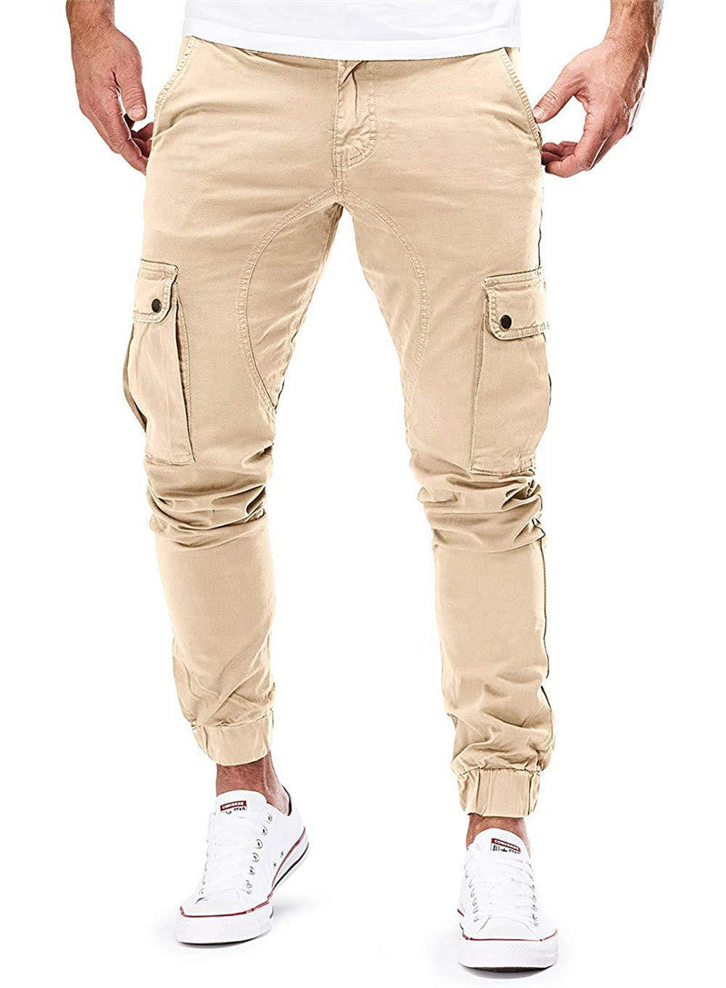 Cargo Pants | Elastic Ankles | pockets | Cargo Joggers | Men's Clothing-Fashion Nora