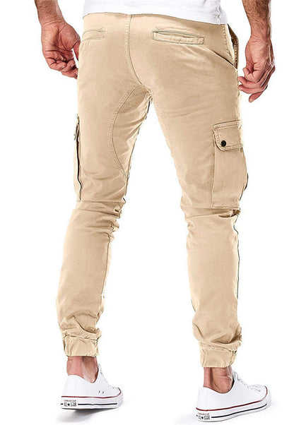 Cargo Pants | Elastic Ankles | pockets | Cargo Joggers | Men's Clothing-Fashion Nora