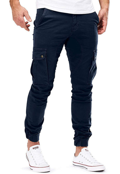 Cargo Pants | Elastic Ankles | pockets | Cargo Joggers | Men's Clothing-Fashion Nora