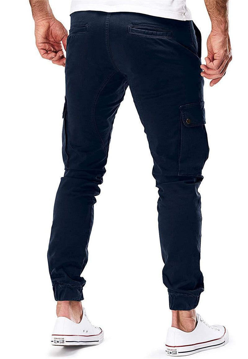 Cargo Pants | Elastic Ankles | pockets | Cargo Joggers | Men's Clothing-Fashion Nora