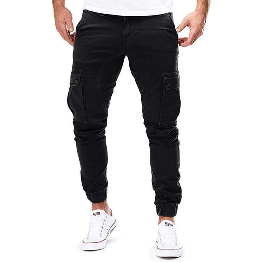 Cargo Pants | Elastic Ankles | pockets | Cargo Joggers | Men's Clothing-Fashion Nora