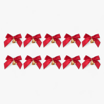 CharmBow - Decoration Christmas tree bow with small bells-Fashion Nora