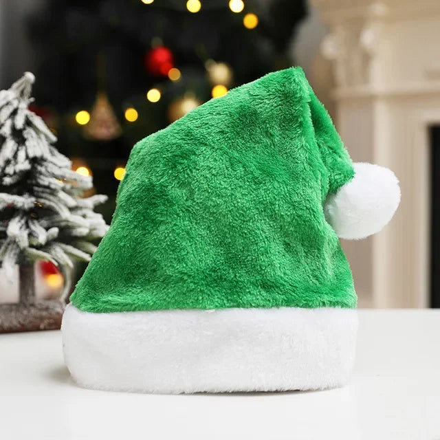 Christmas Hat - Furry - Pompom - Santa Hat - Xmas Headwear-Fashion Nora