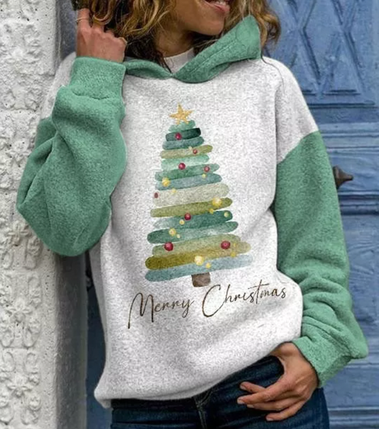 Christmas Hoodie | Loose Fit | Cozy | Christmas Pullover | Women's Clothing-Fashion Nora