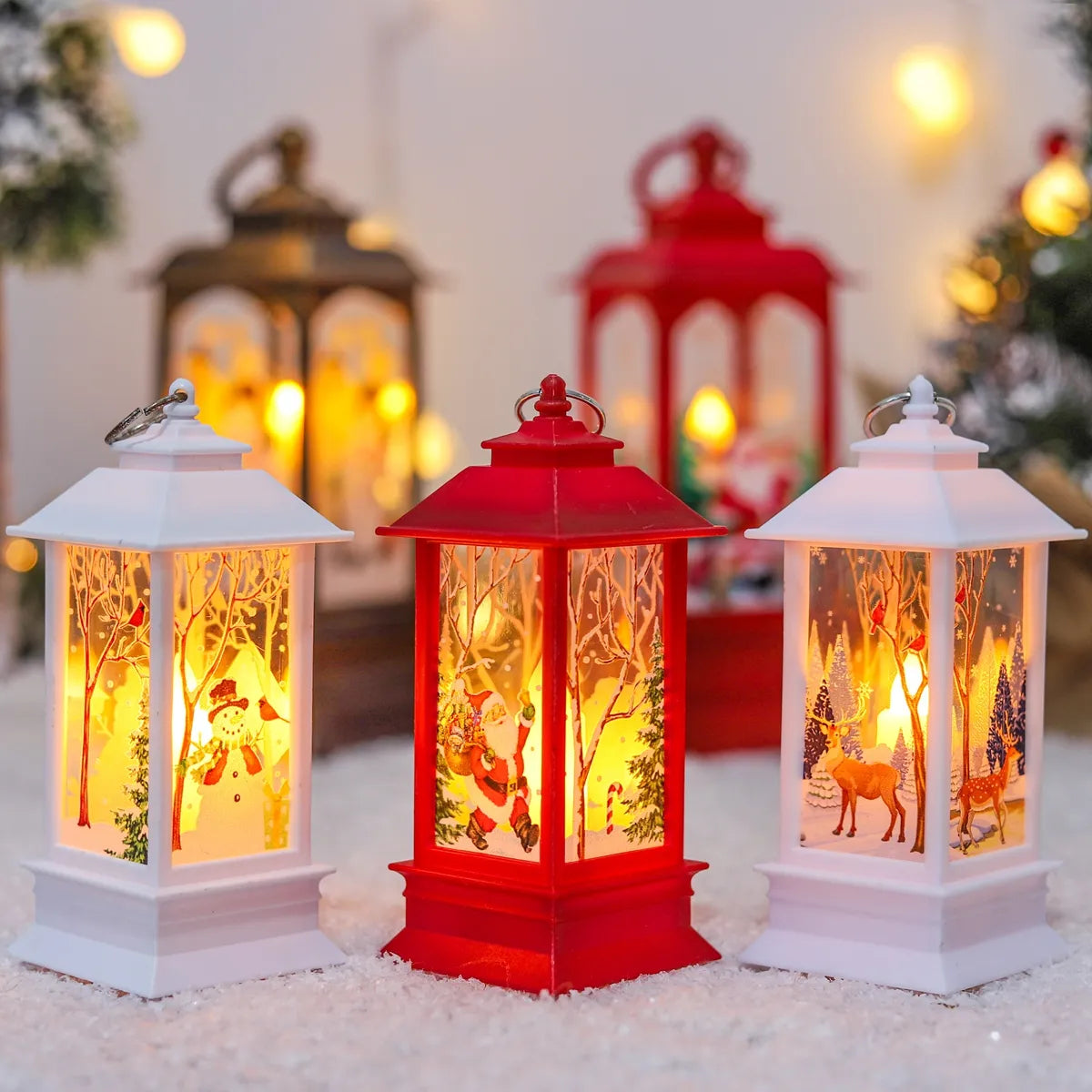 Christmas Lantern | Wireless | LED Light | Christmas Light | Christmas Decor-Fashion Nora