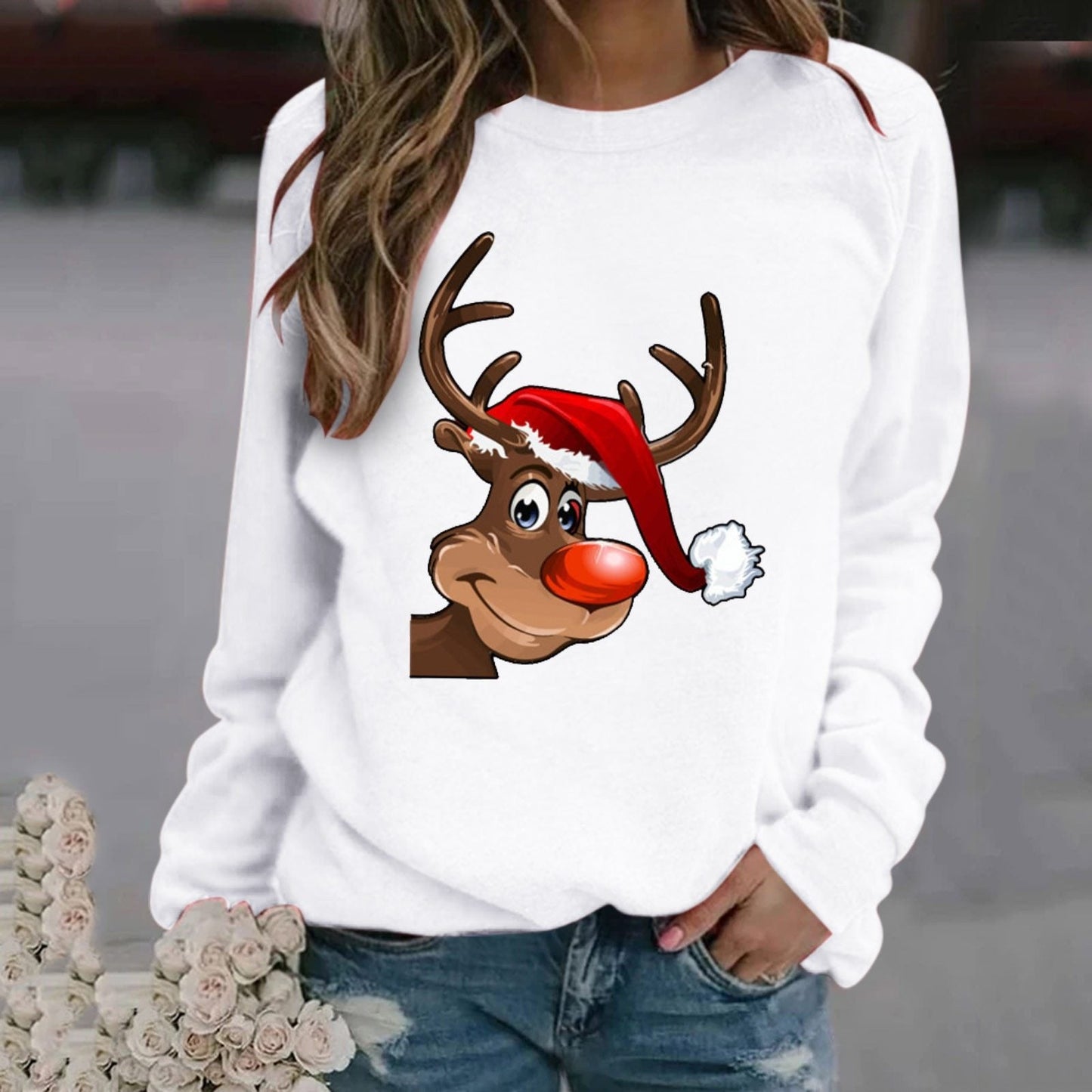 Christmas Sweatshirt | Funny | Long Sleeve | Christmas Pullovers | Women's Winter Clothes-Fashion Nora