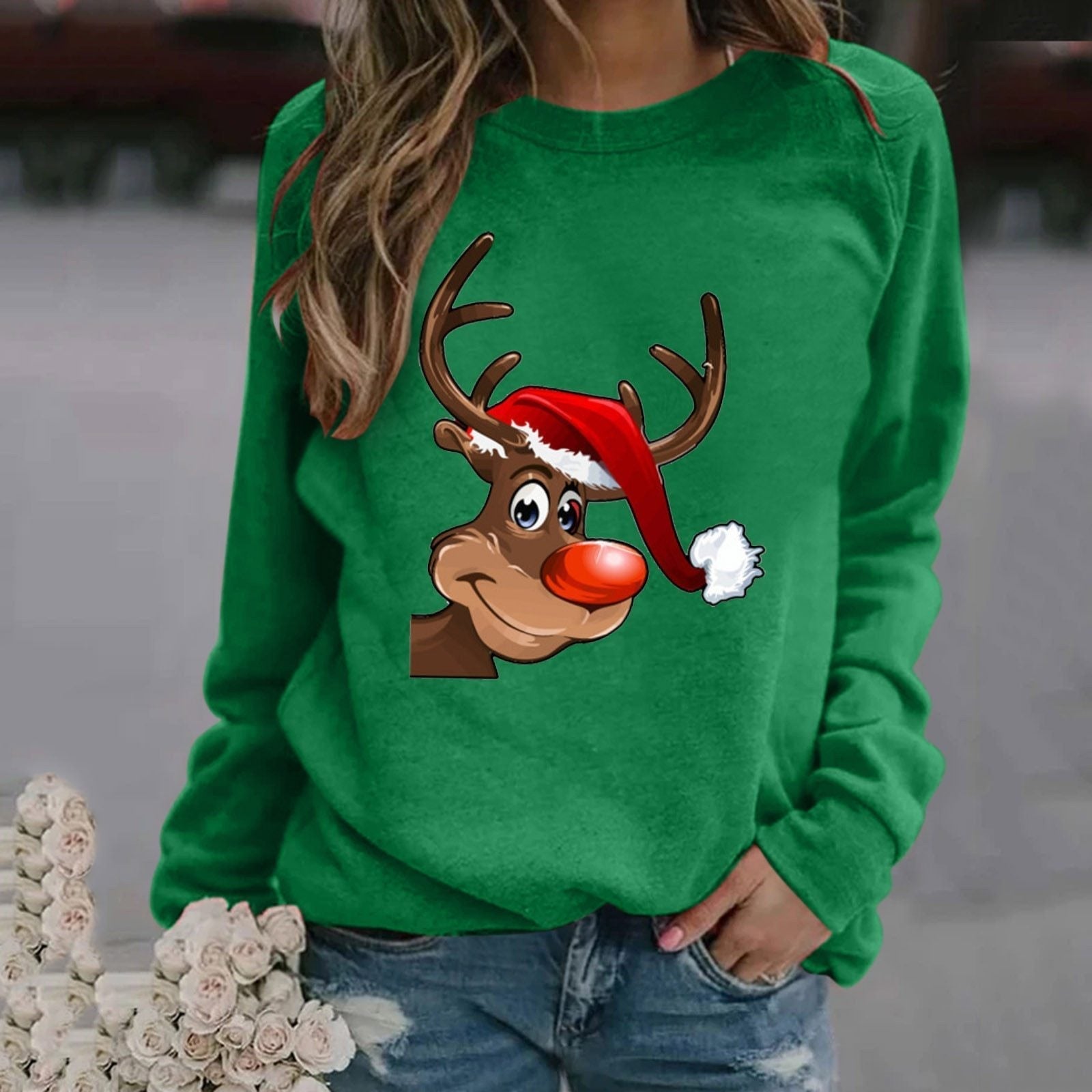 Christmas Sweatshirt | Funny | Long Sleeve | Christmas Pullovers | Women's Winter Clothes-Fashion Nora