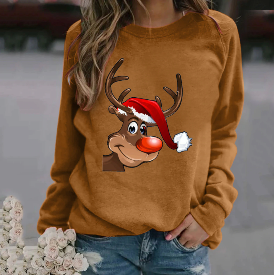 Christmas Sweatshirt | Funny | Long Sleeve | Christmas Pullovers | Women's Winter Clothes-Fashion Nora