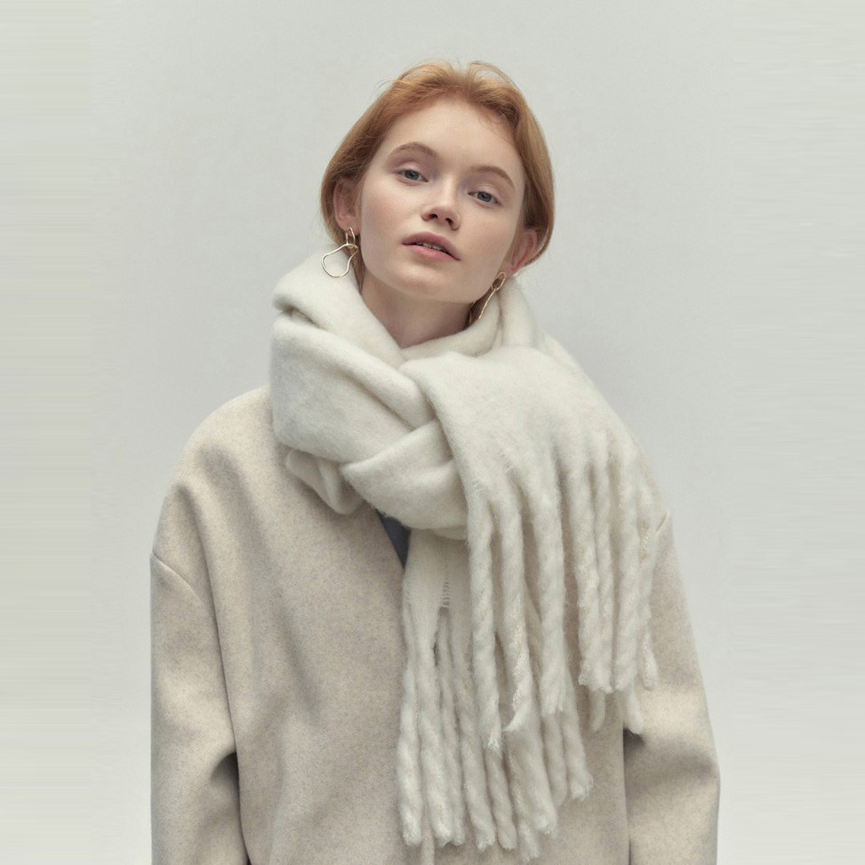 Chunky Scarf - Big - Tassel - Winter Scarf - Scarves for Women-Fashion Nora