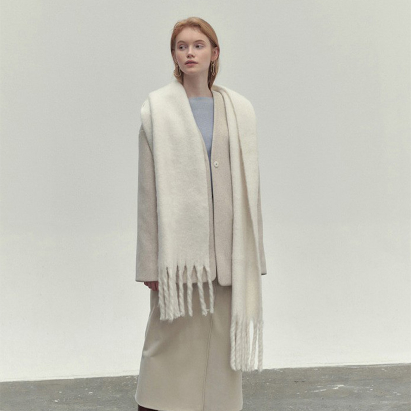 Chunky Scarf - Big - Tassel - Winter Scarf - Scarves for Women-Fashion Nora