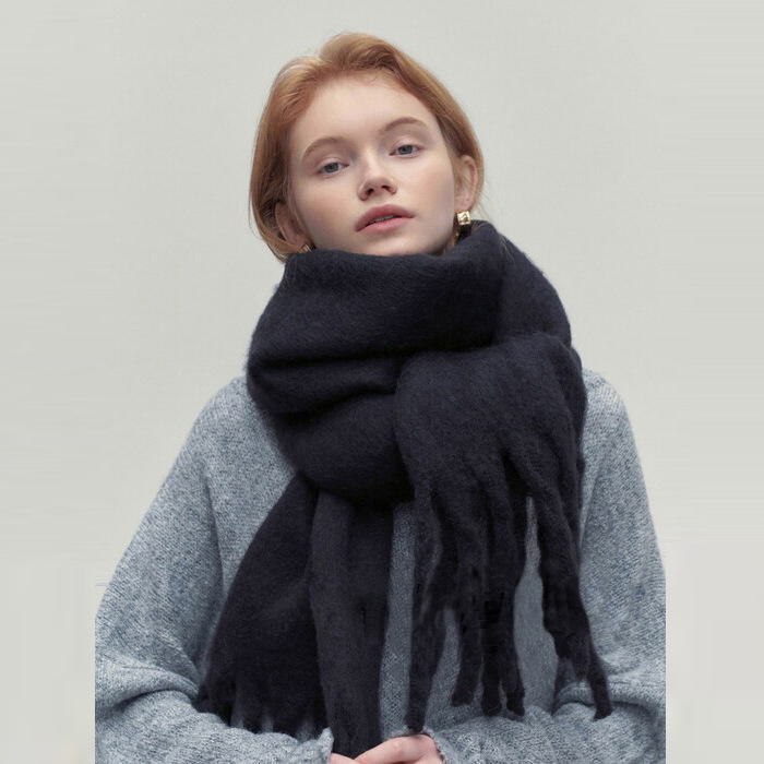 Chunky Scarf - Big - Tassel - Winter Scarf - Scarves for Women-Fashion Nora