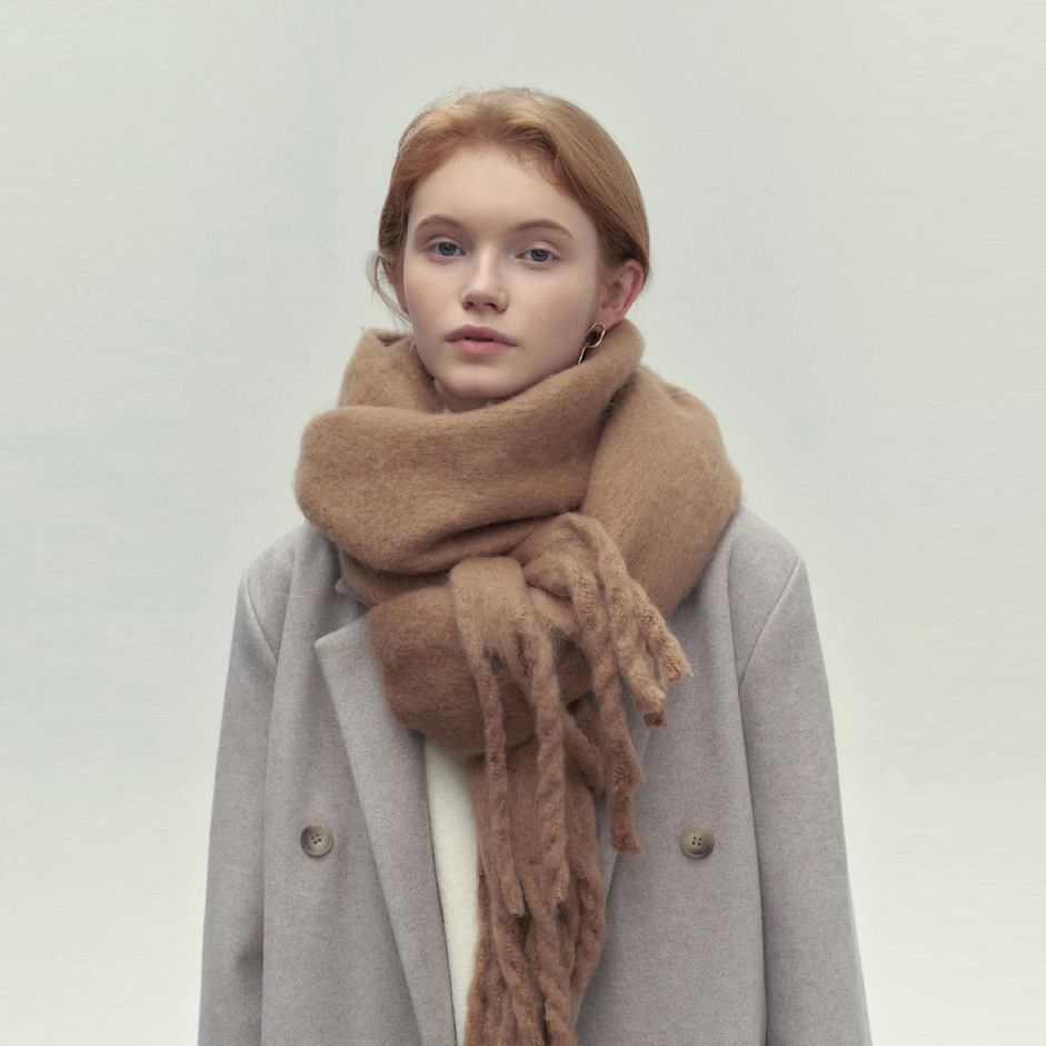Chunky Scarf - Big - Tassel - Winter Scarf - Scarves for Women-Fashion Nora