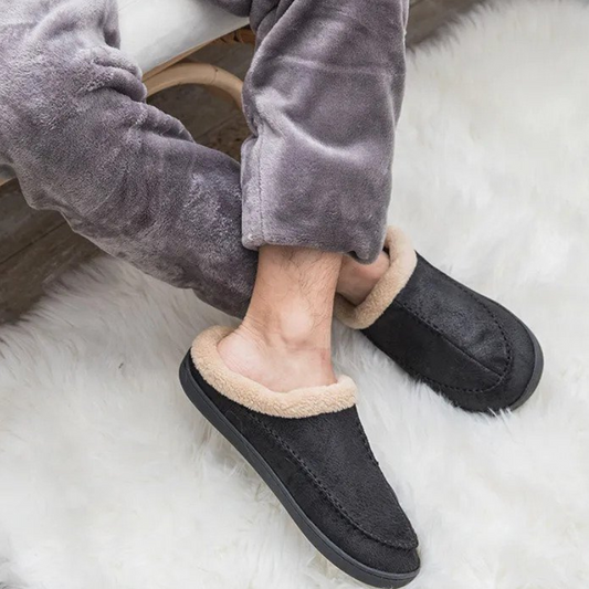 CloudSoft Indoor Slippers | Fleece-lined men's slippers to slip into-Fashion Nora