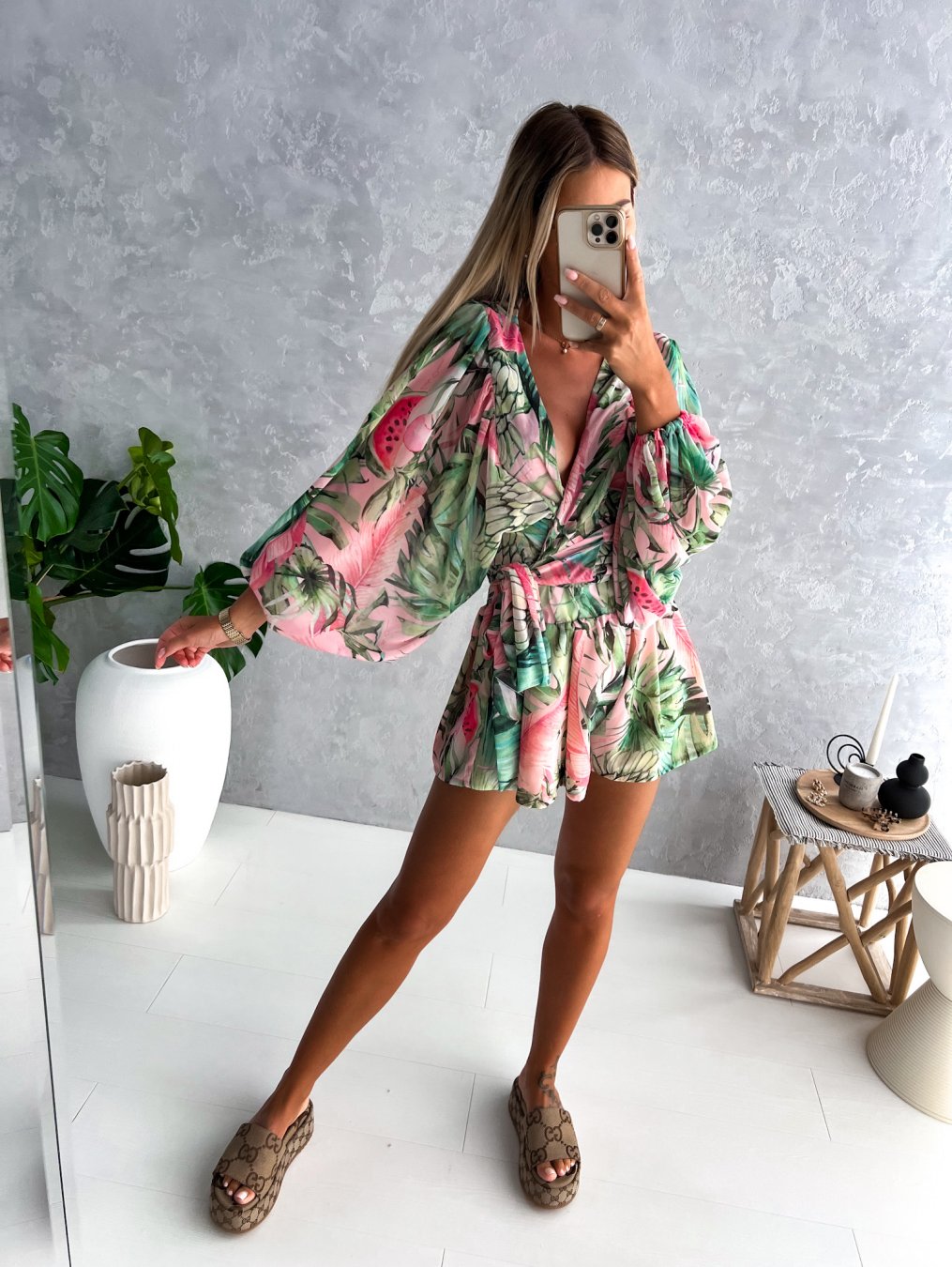 Co-Ord Set - Women's Flowy Two-Piece Shorts and Blouse Summer Set-Fashion Nora