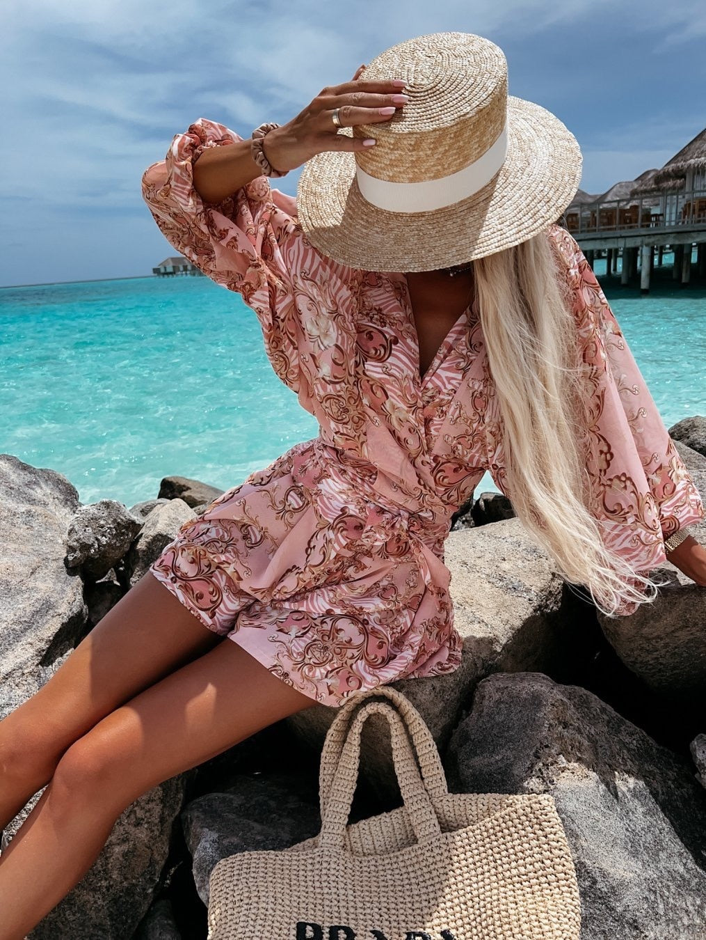 Co-Ord Set - Women's Flowy Two-Piece Shorts and Blouse Summer Set-Fashion Nora