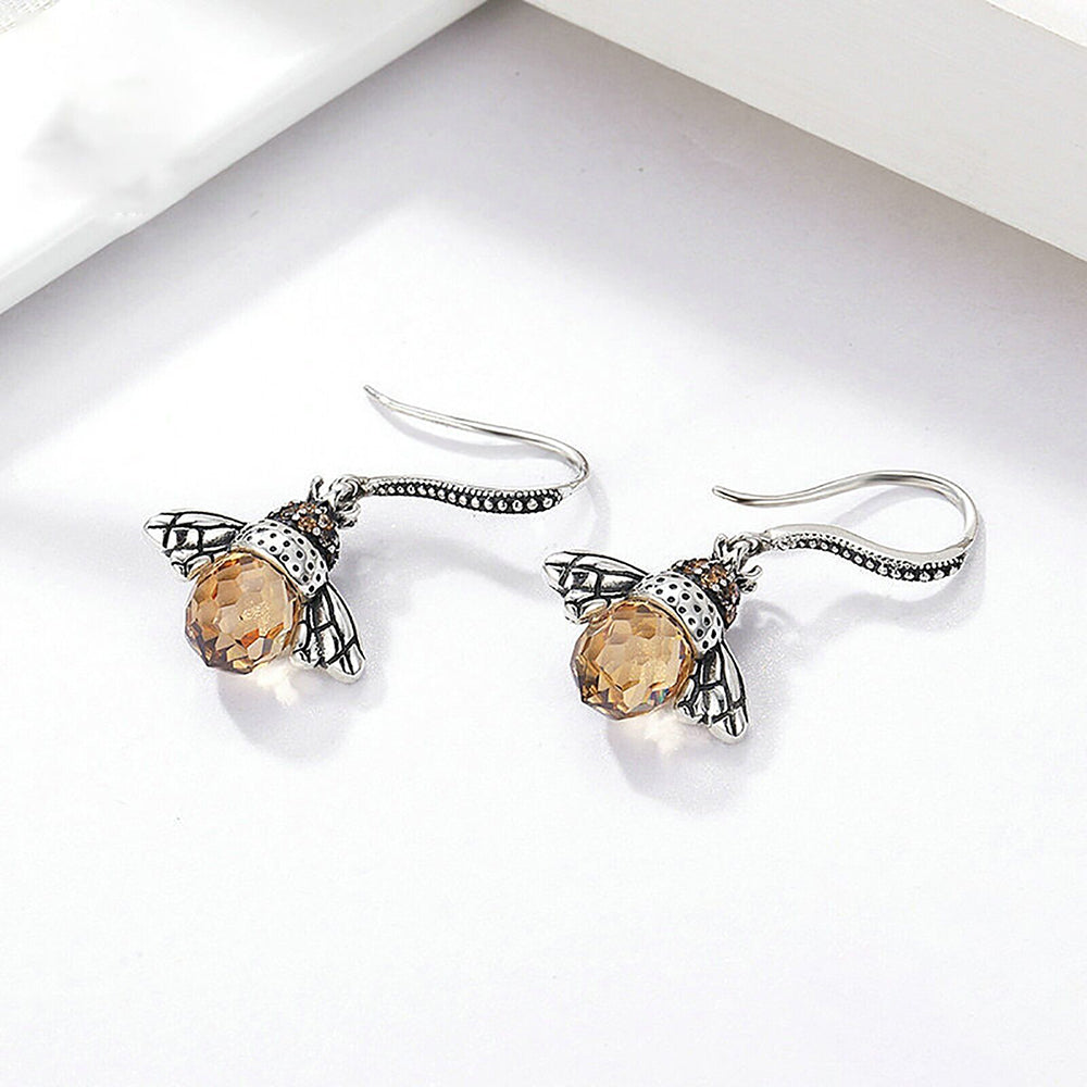 Dancing Bee Earrings-Fashion Nora