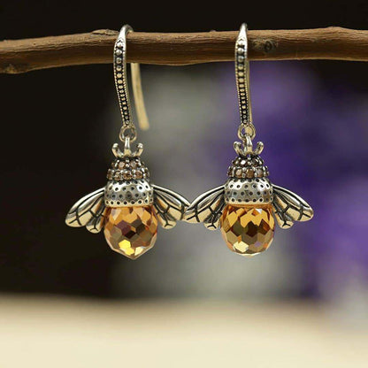 Dancing Bee Earrings-Fashion Nora