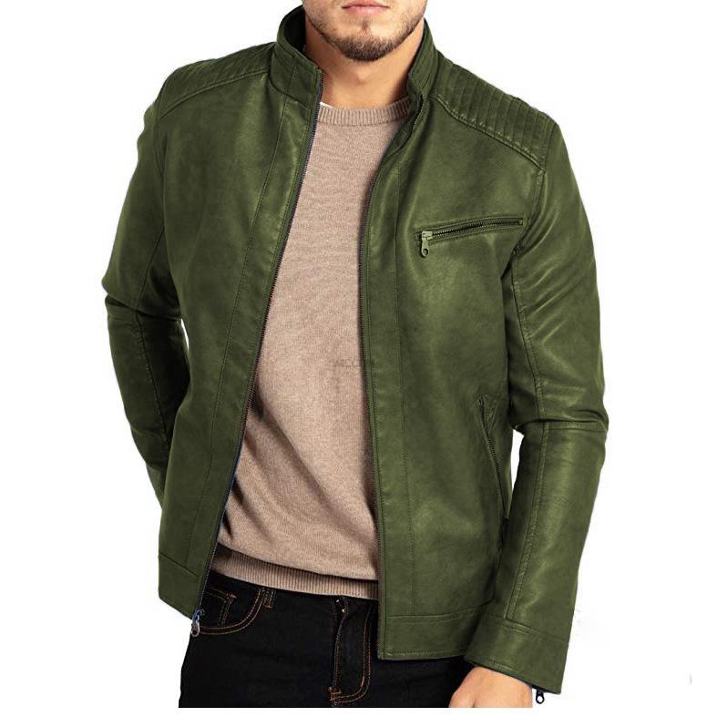 Dustin Jacket | Men's Classic Fit Leather Jacket-Fashion Nora