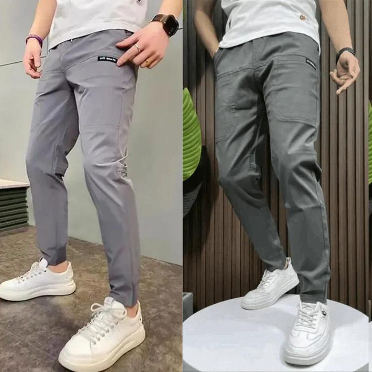 Erik | Stretchy Skinny Cargo Pants (1+1)-Fashion Nora