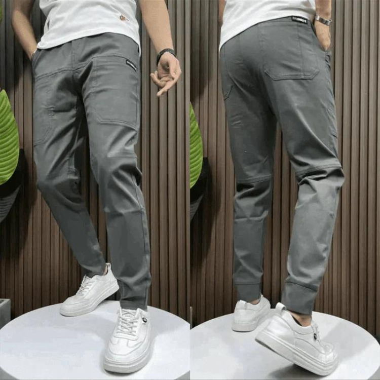 Erik | Stretchy Skinny Cargo Pants (1+1)-Fashion Nora