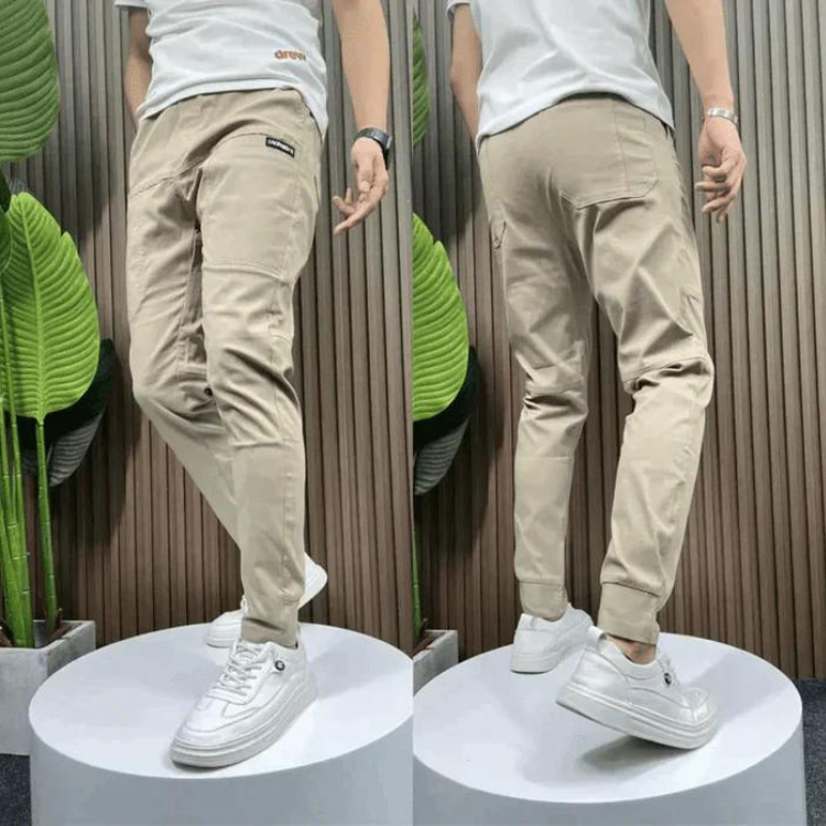 Erik | Stretchy Skinny Cargo Pants (1+1)-Fashion Nora