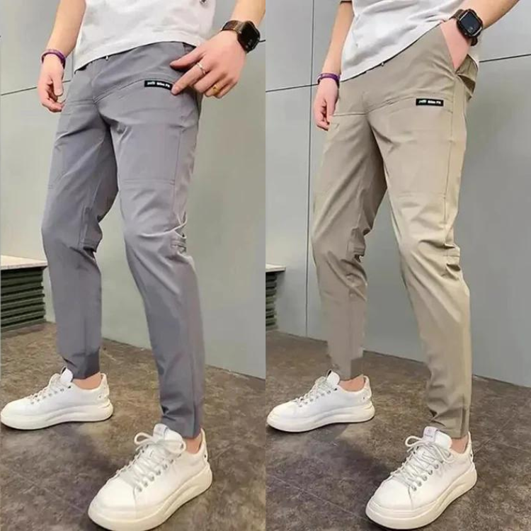 Erik | Stretchy Skinny Cargo Pants (1+1)-Fashion Nora