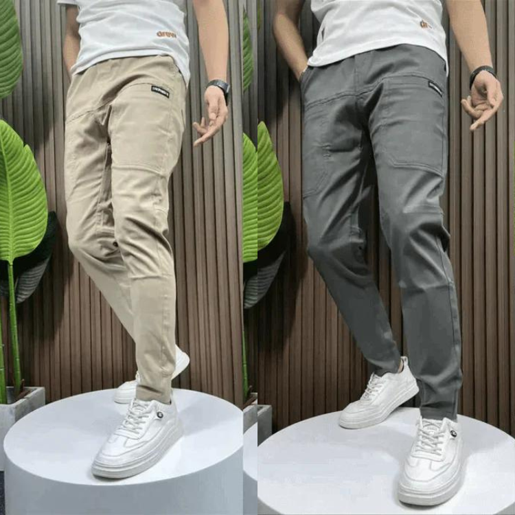 Erik | Stretchy Skinny Cargo Pants (1+1)-Fashion Nora