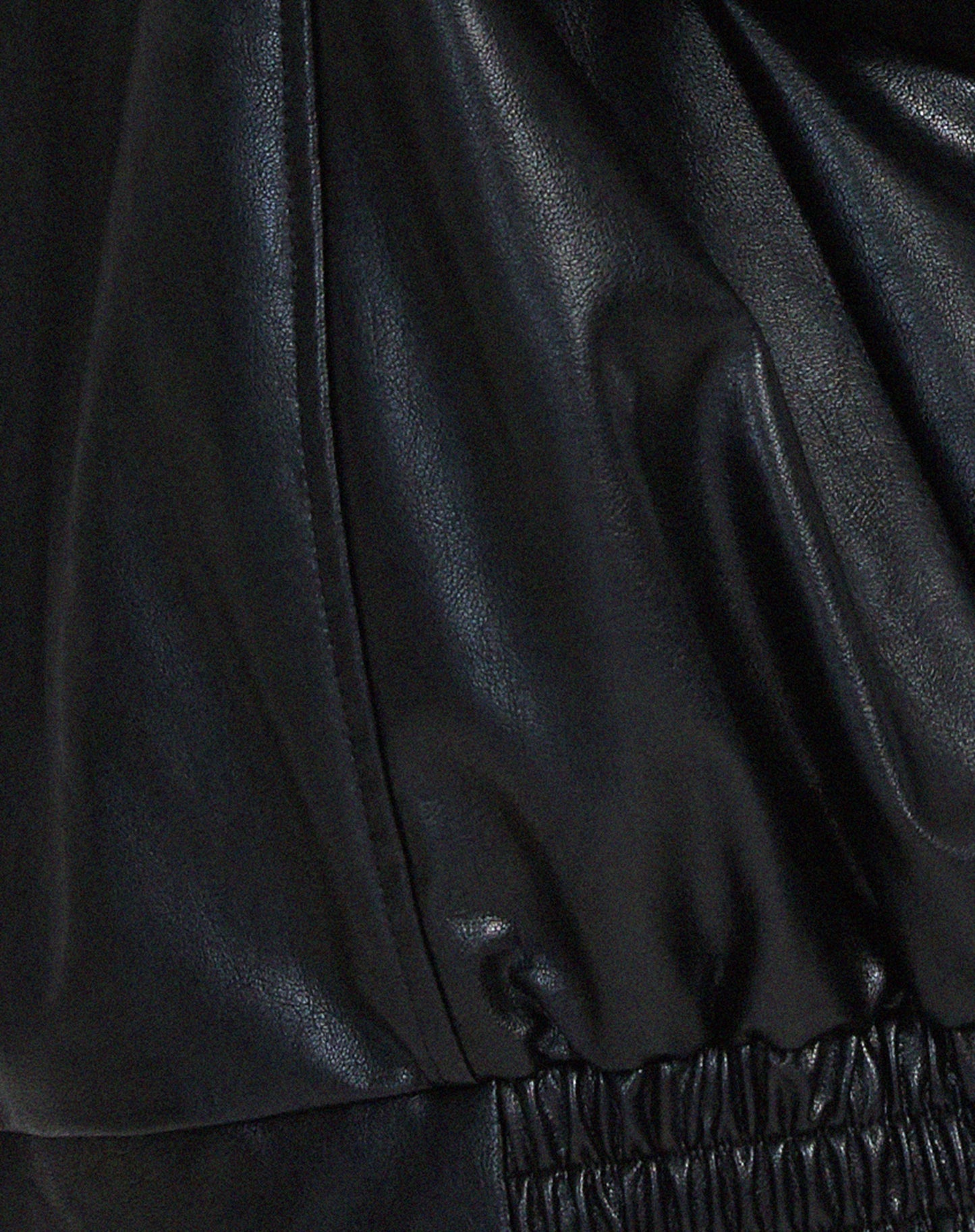 Faux Leather Jacket | Oversized | Zip-Up | Leather Bomber Jacket | Leatherette Jacket Women's-Fashion Nora