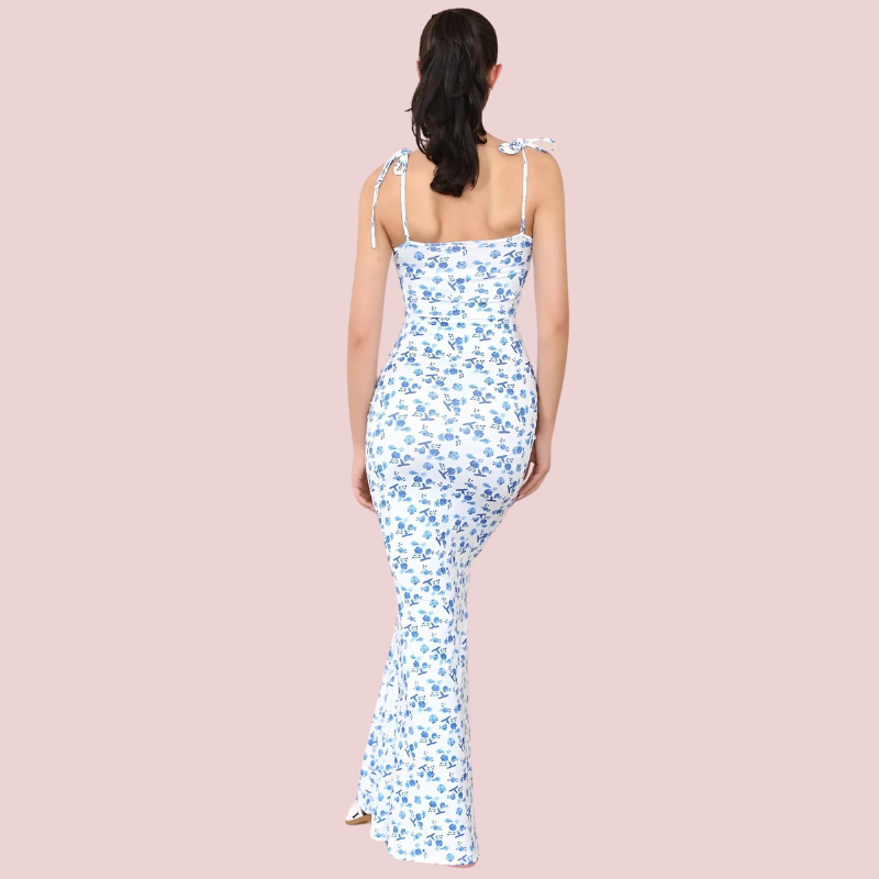 Floral Swing Maxi Dress-Fashion Nora