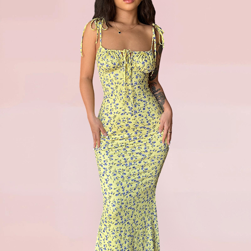 Floral Swing Maxi Dress-Fashion Nora