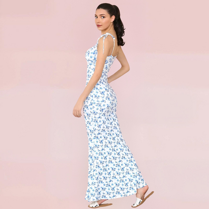 Floral Swing Maxi Dress-Fashion Nora