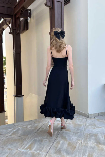 Flounce | Midi Dress-Fashion Nora