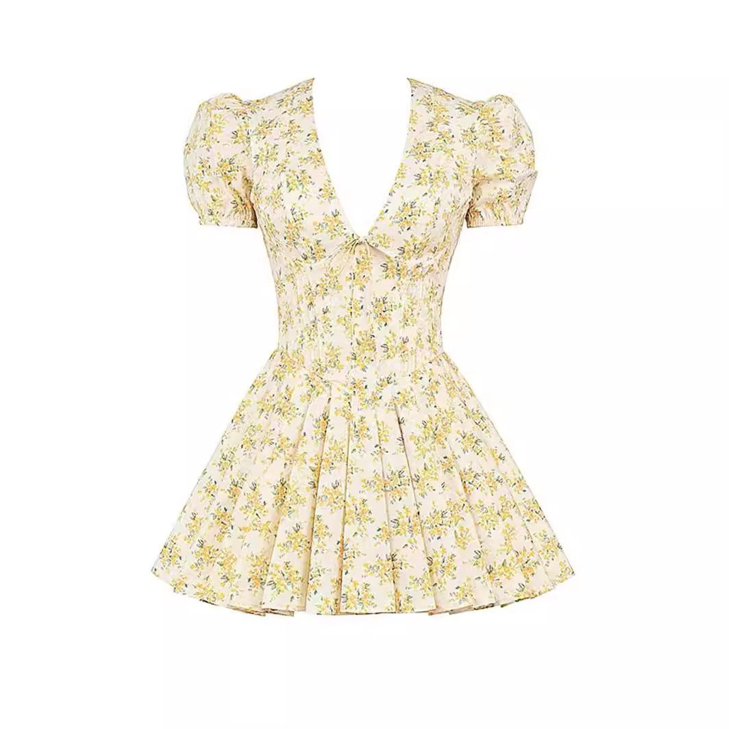 Flower Power Mini Dress-Fashion Nora