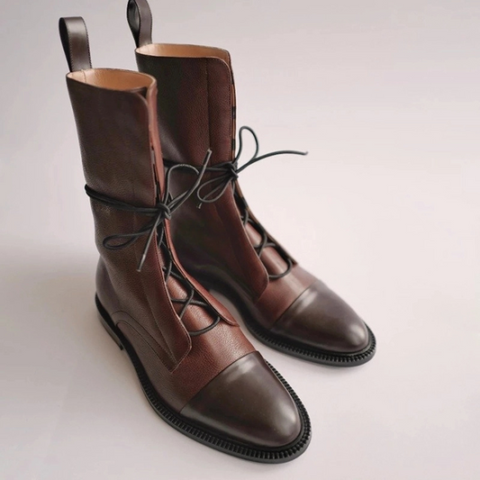 Gabour Boots | Classic flat lace-up boots for women-Fashion Nora