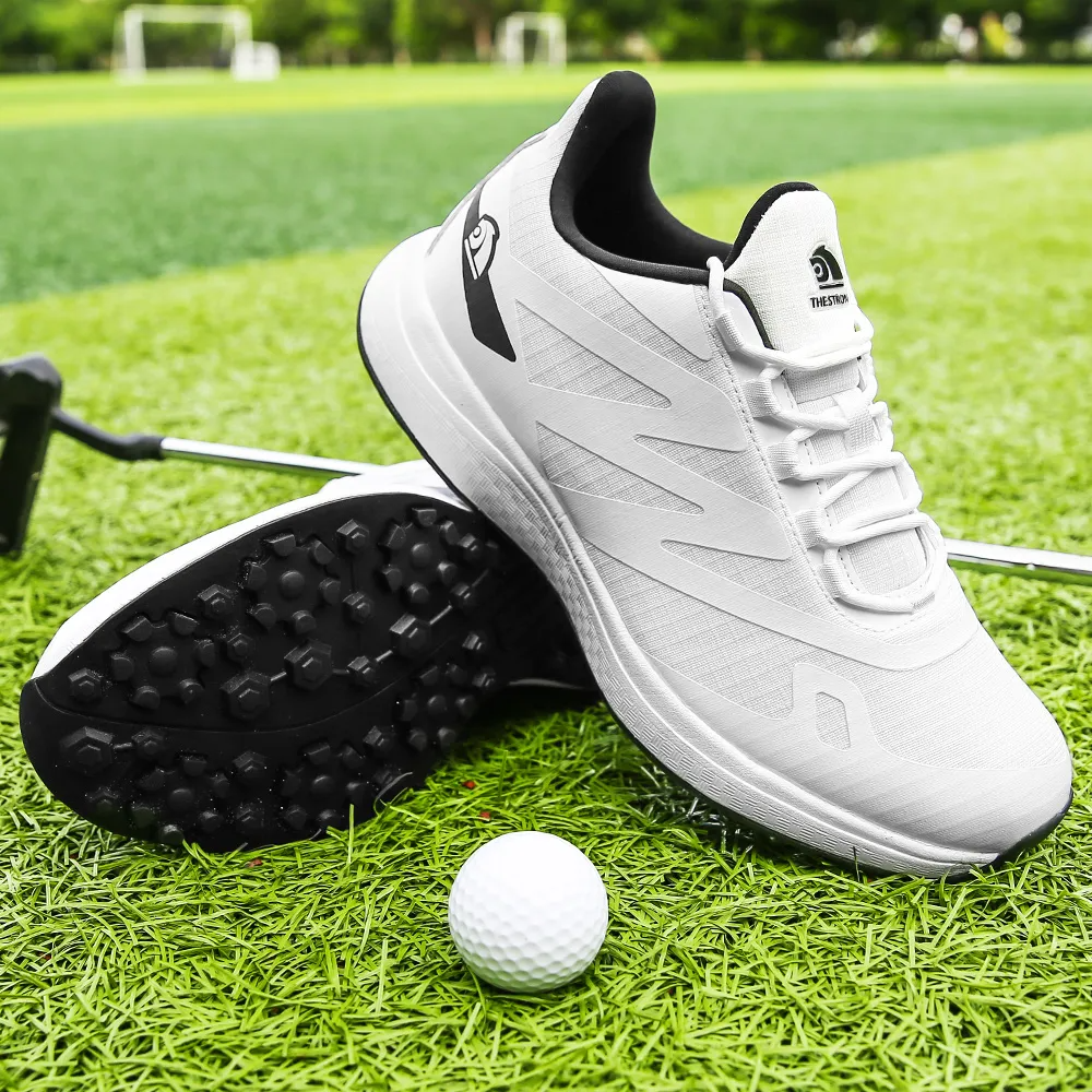 Golf Shoes | Lightweight | Lace-Up | Walking Shoes | Men's Sneakers-Fashion Nora