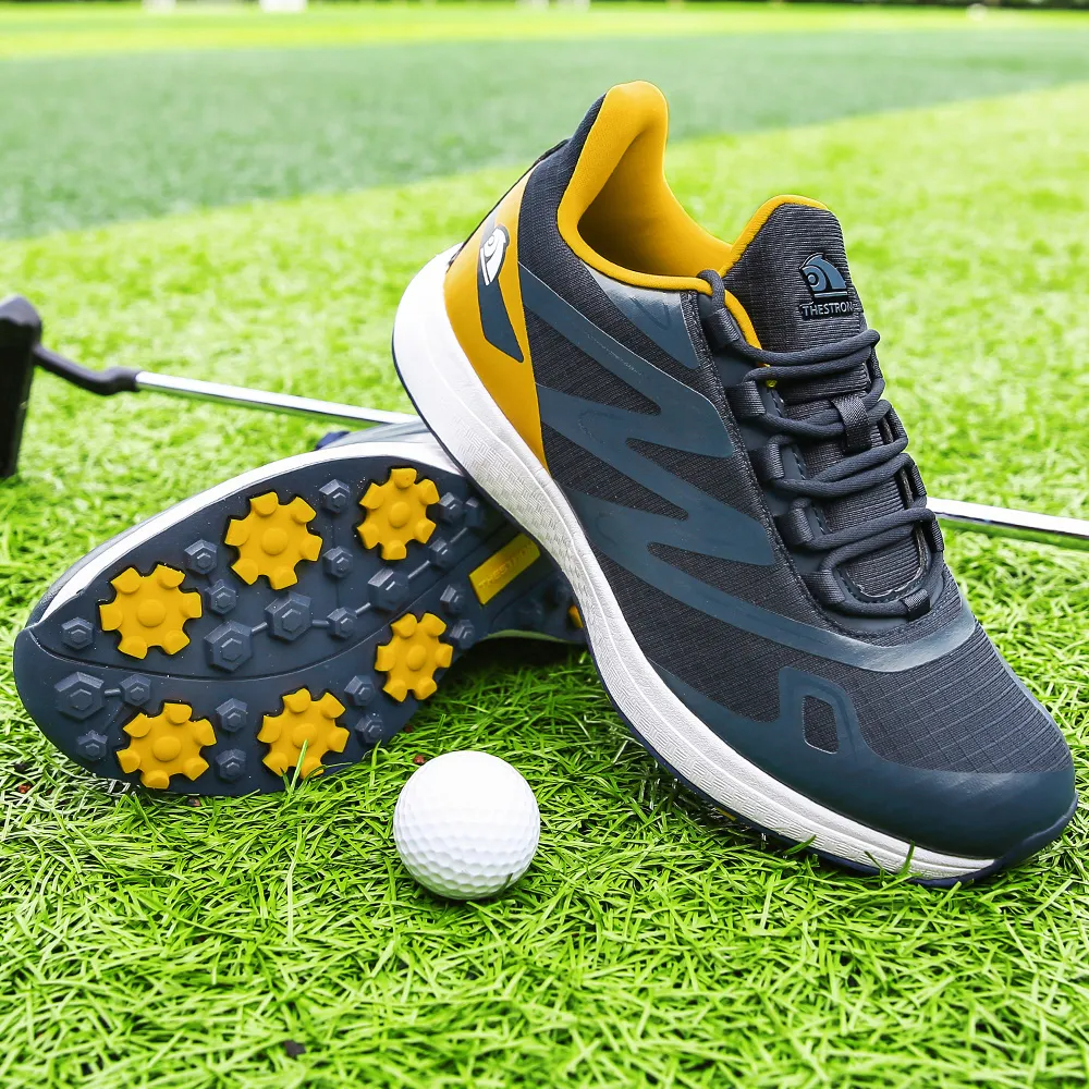 Golf Shoes | Lightweight | Lace-Up | Walking Shoes | Men's Sneakers-Fashion Nora