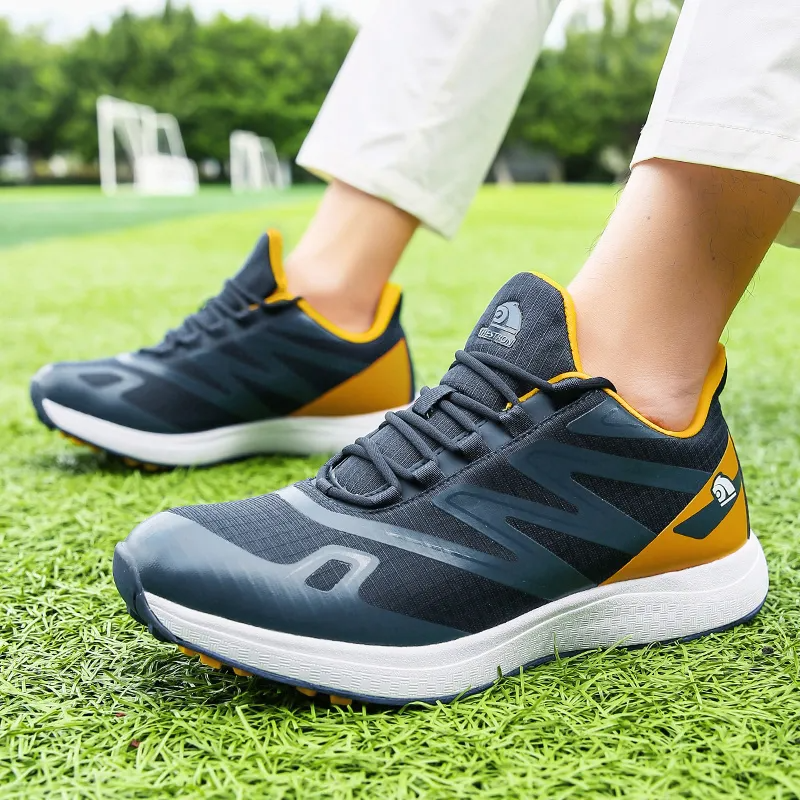 Golf Shoes | Lightweight | Lace-Up | Walking Shoes | Men's Sneakers-Fashion Nora