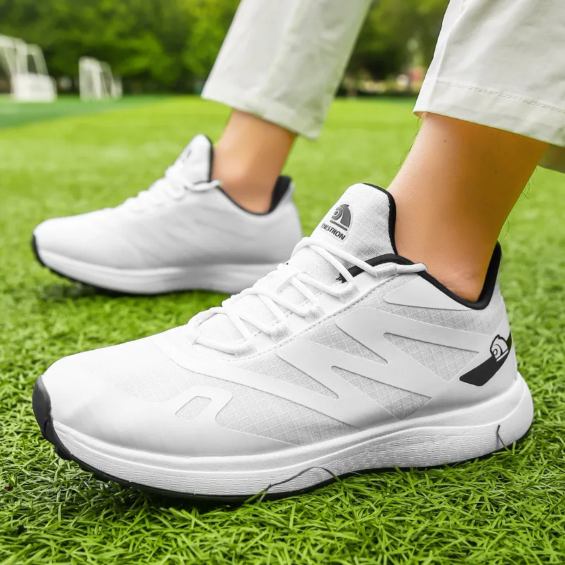 Golf Shoes | Lightweight | Lace-Up | Walking Shoes | Men's Sneakers-Fashion Nora